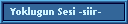 Yoklugun Sesi -siir-